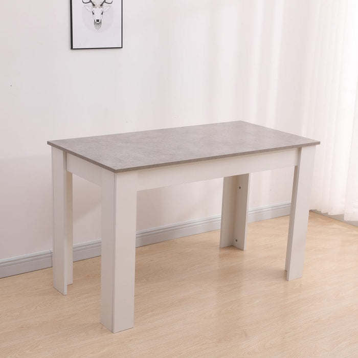 Prasads Home Furniture > Dining Dining Table Rectangular Wooden 120M-Grey/White