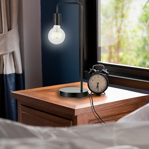 Prasads Home Home & Garden > Lighting Modern Table lamp Desk Light Bedside Bedroom Black