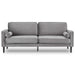 Sarantino Furniture > Sofas Faux Velvet Sofa Bed Lounge Suite Seat - Grey