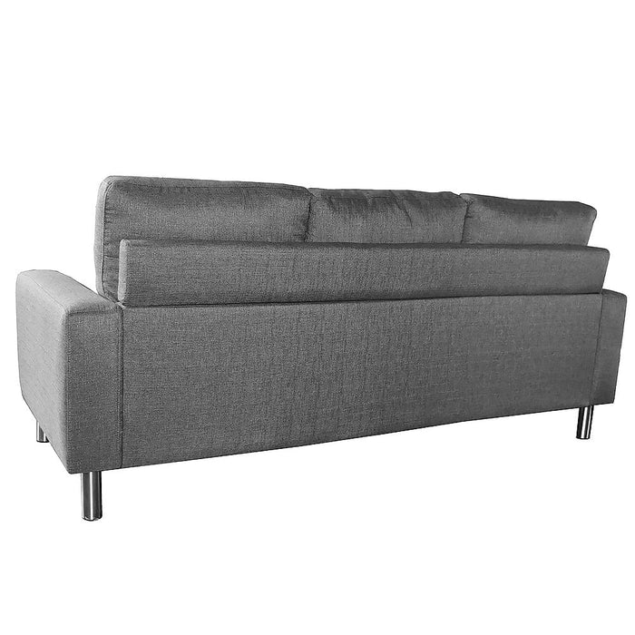 Sarantino Furniture > Sofas Linen Corner Sofa Lounge Couch Modular Furniture L Chair Home Chaise Grey