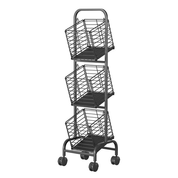 STORFEX 3-Tier Kitchen Storage Rack Removable Vegetable Cart_3