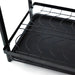 STORFEX 2 Layer Dish Drying Rack for Kitchen | Black | Steel Material_4