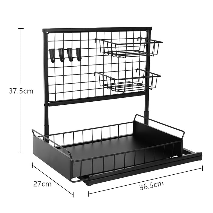 STORFEX 2-Tier Pull Out Cabinet Organizer Under Sink Rack_1