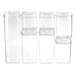 Pack of 7 Plastic Food Storage Organizing Container with Airtight Lids_3