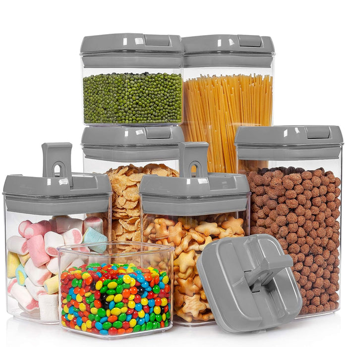 Pack of 7 Plastic Food Storage Organizing Container with Airtight Lids_8