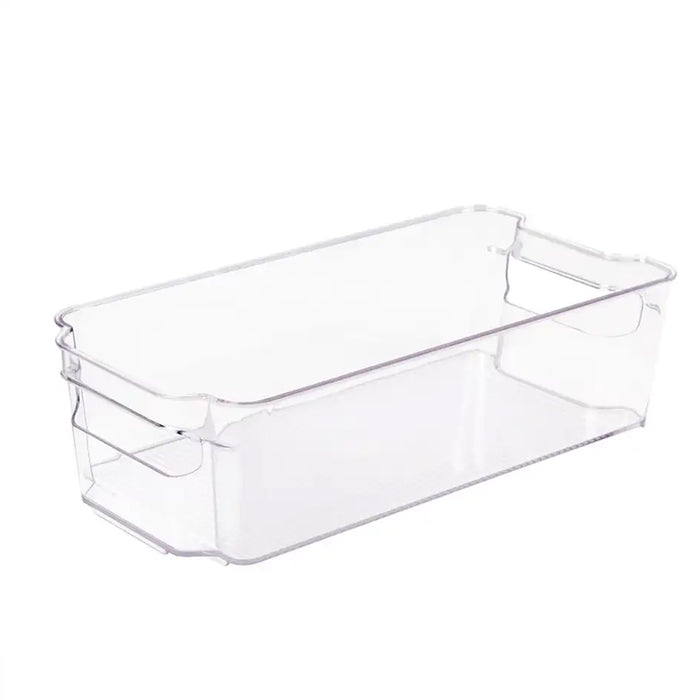 Pack of 6 Acrylic Stackable Clear Plastic Storage Bin for Refrigerator_4