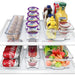 Pack of 6 Acrylic Stackable Clear Plastic Storage Bin for Refrigerator_7