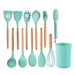 12pcs Heat-Resistant Silicone and Wood Kitchen Cooking Utensil Set_4