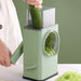 3 Interchangeable Blades Manual Rotary Vegetable and Cheese Grater_8