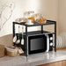 Adjustable Metal Oven Microwave Shelf Kitchen Organiser Storage Rack Holder Set_7