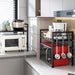 Adjustable Metal Oven Microwave Shelf Kitchen Organiser Storage Rack Holder Set_8