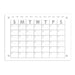 Magnetic Acrylic Dry Erase Monthly Calendar for Refrigerator_1