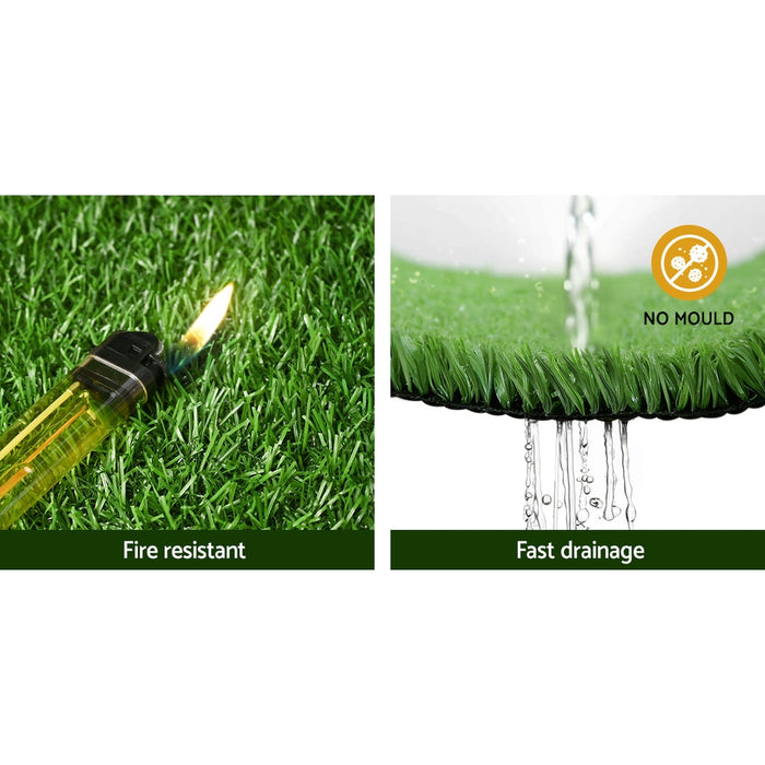 2x5m Artificial Grass Synthetic Fake 10SQM with Turf Lawn 17mm Tape