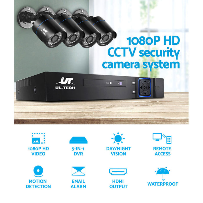 1080P 8 Channel HDMI CCTV Security Camera with 1TB Hard Drive