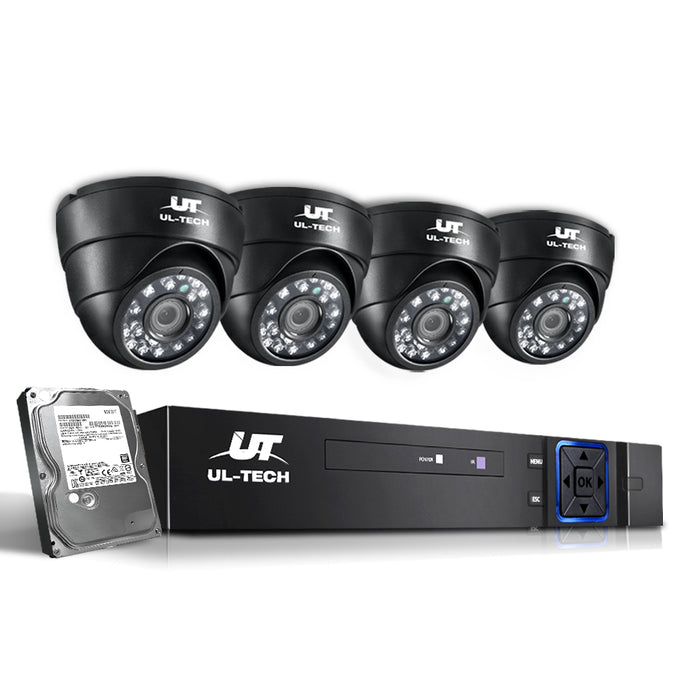 CCTV Security System 2TB 8CH DVR 1080P 4 Camera Sets