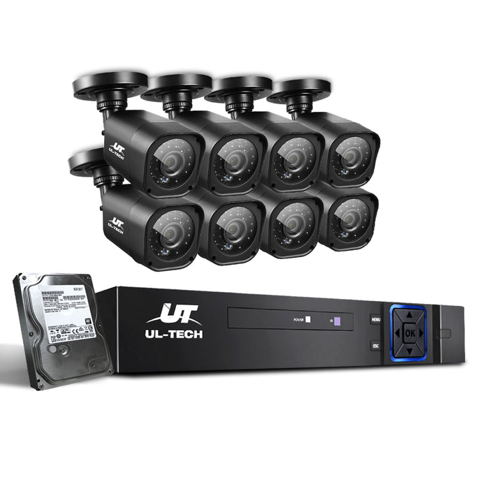 CCTV System 2TB 8CH DVR 1080P 8 Camera Sets