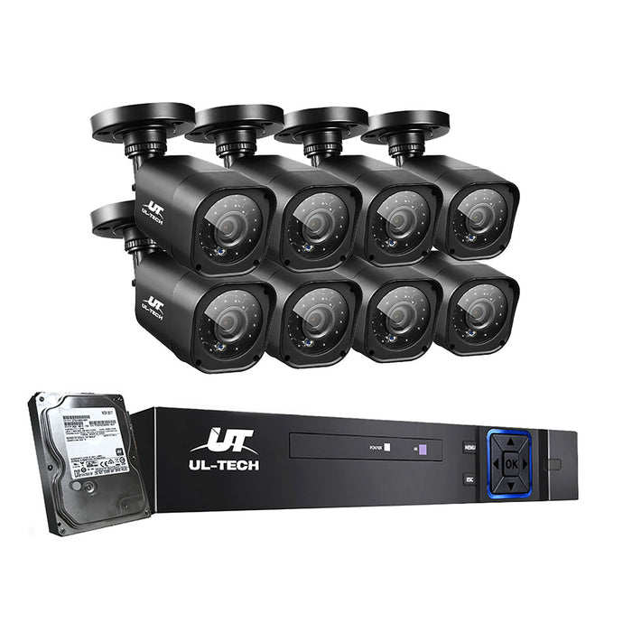 CCTV Home System 8CH DVR 1080P 1TB Hard Drive Outdoor
