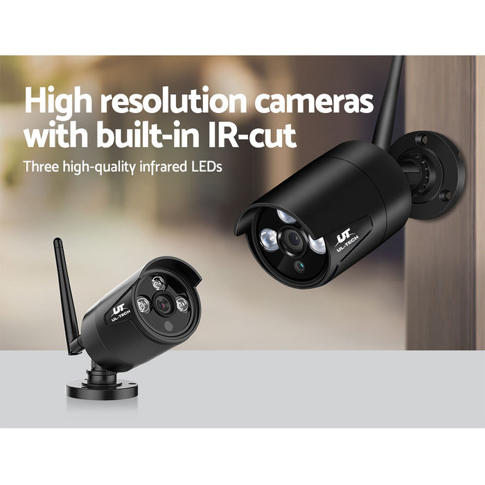 3MP Wireless Security Camera System IP CCTV Home