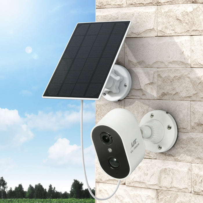 1080P Wireless Security IP Camera Rechargeable with Solar Panel