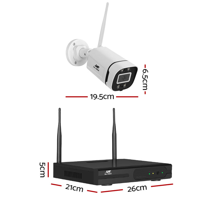 Wireless CCTV 3MP IP Security Camera System with WiFi 8CH 2TB