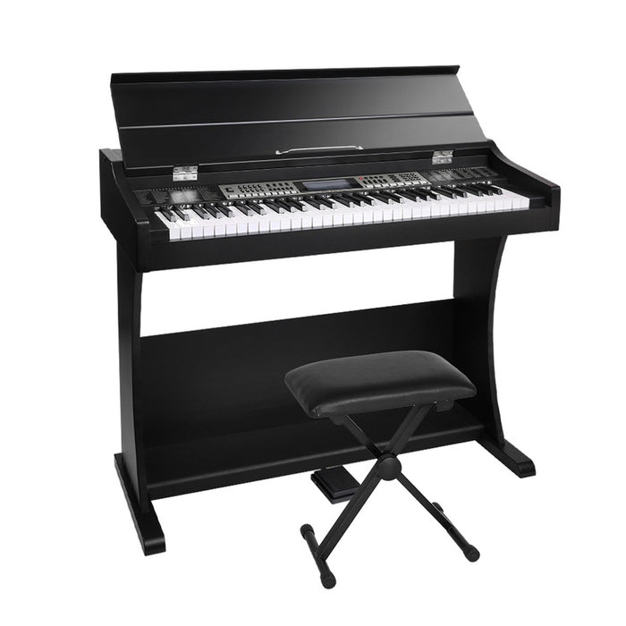 61 Keys Electronic Piano Keyboard Digital Electric Classical Stand w/ Stool