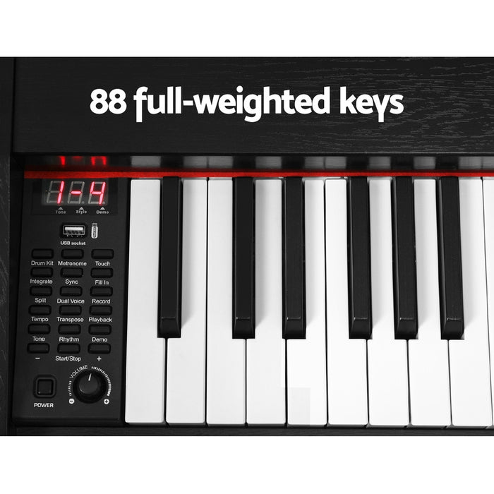 88 Keys Electronic Piano Keyboard Digital Electric w/ Stand Stool Weighted