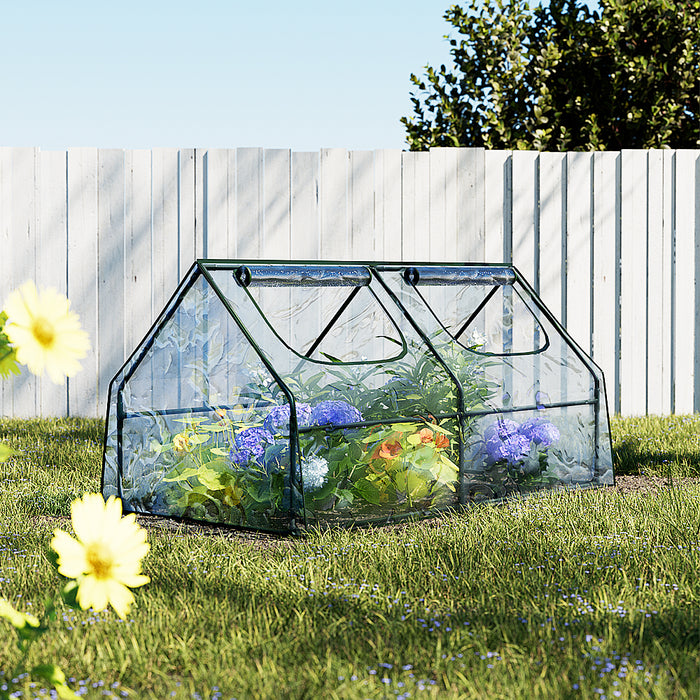 Greenhouse Flower Garden Shed - 180x90x90cm