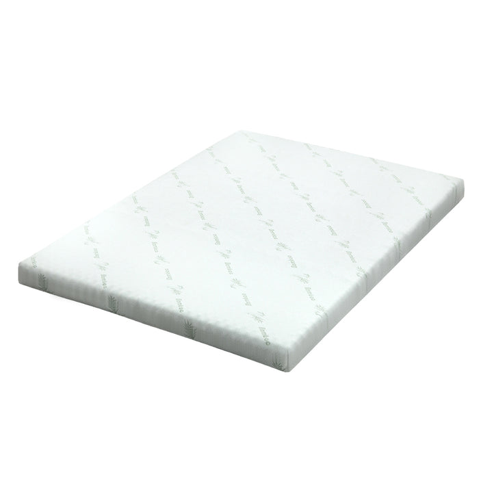 Memory Foam Mattress Topper Cool Gel Bed Mat Bamboo 10cm Double