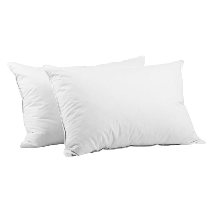 Bedding Set of 2 Duck Down Pillow - White