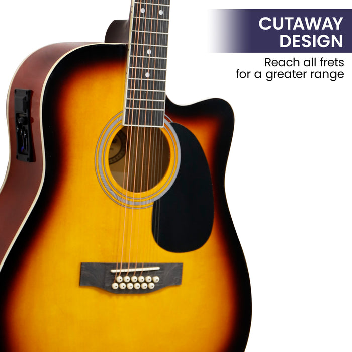 Acoustic Guitar 12-String with EQ - Sunburst