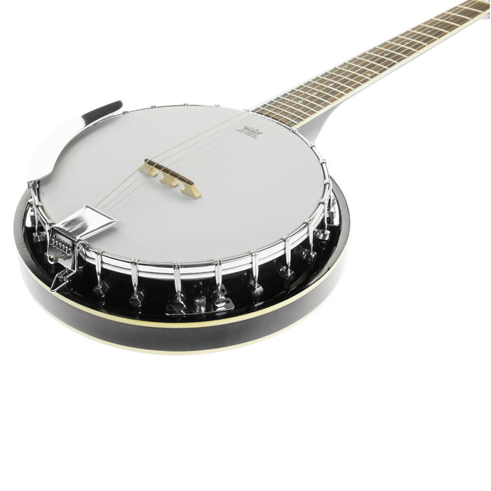 6 String Resonator Banjo -  Black