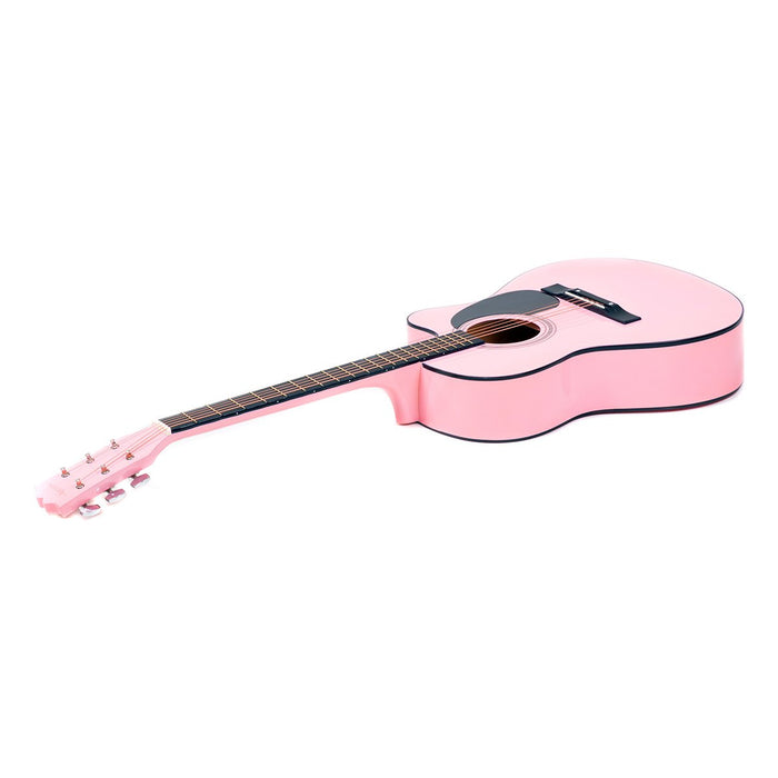 Acoustic Cutaway 40in Guitar - Pink
