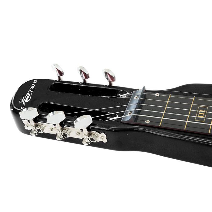 29in 6-String Lap Steel Hawaiian Guitar - Black