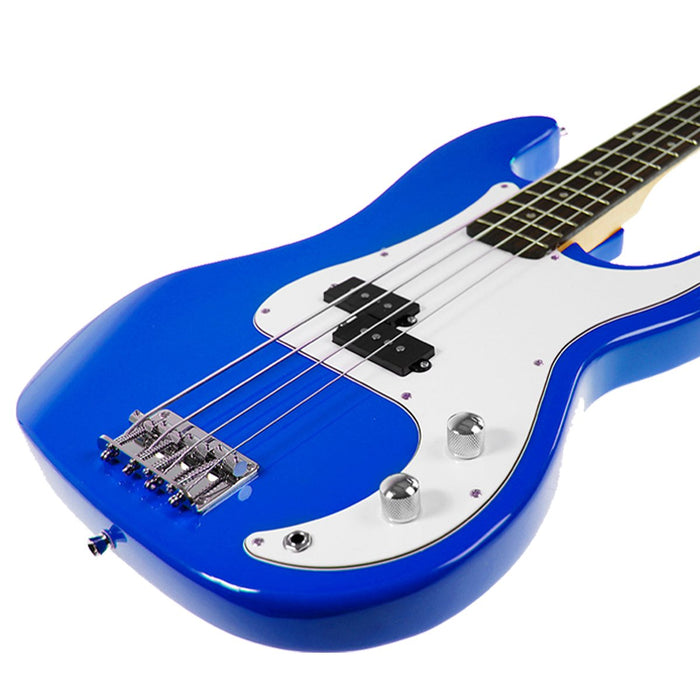 Electric Bass Guitar Pack - Blue