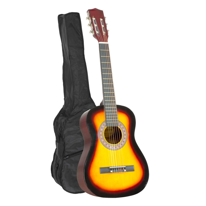 34in Acoustic Wooden Childrens Guitar - Sunburst