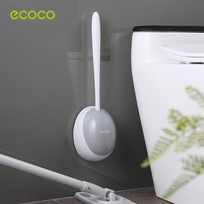 Ecoco Silicone Water Drop Toilet Brush Holder Set