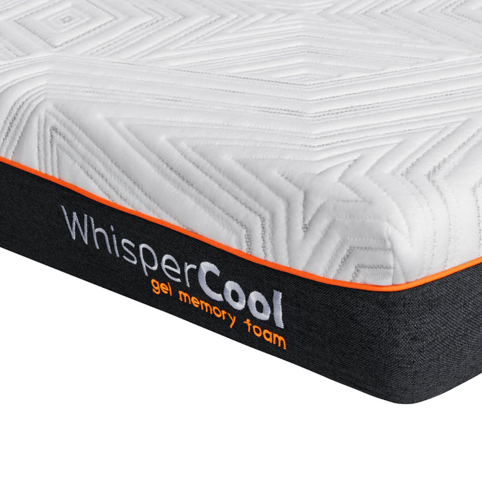 WhisperCool Gel Memory Foam King Single Mattress