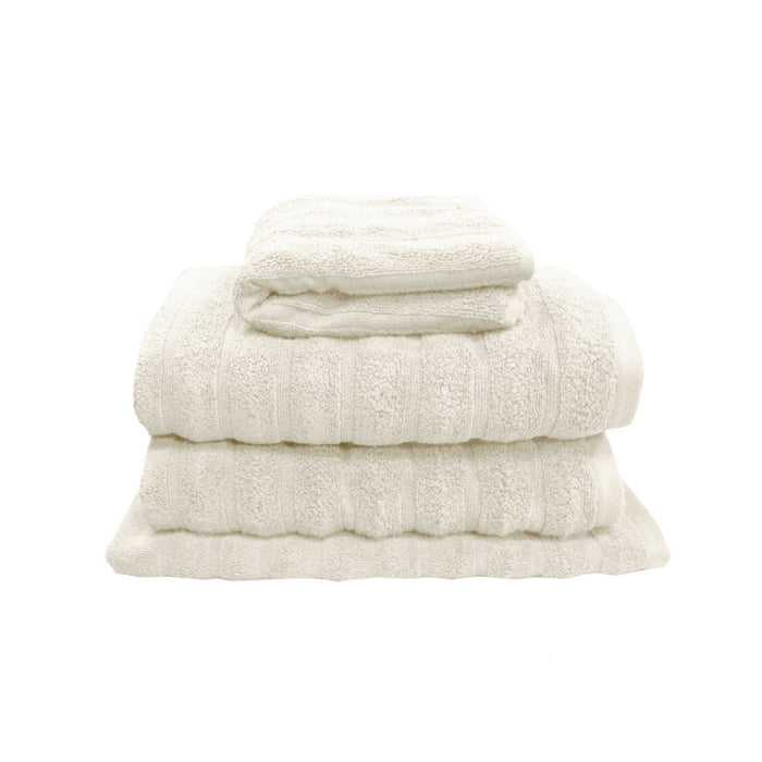Set of 4 George Collective Cotton Bath Towel - Snow
